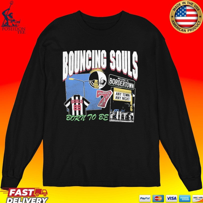 Bouncing Souls Born To Be Collage T-shirt