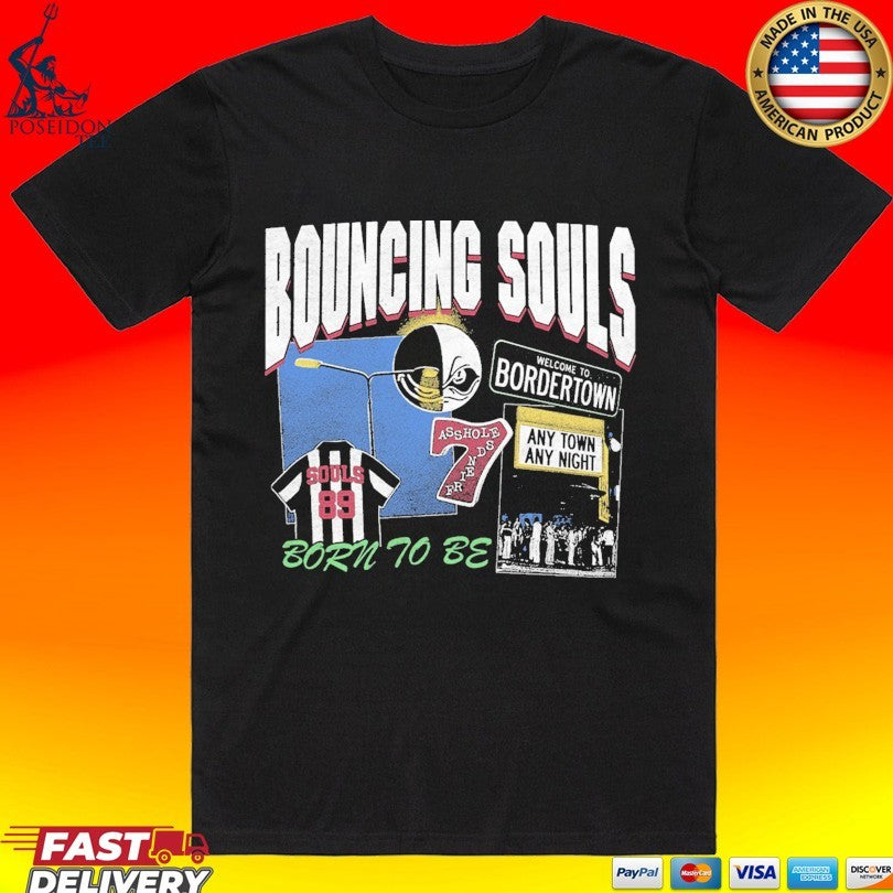 Bouncing Souls Born To Be Collage T-shirt
