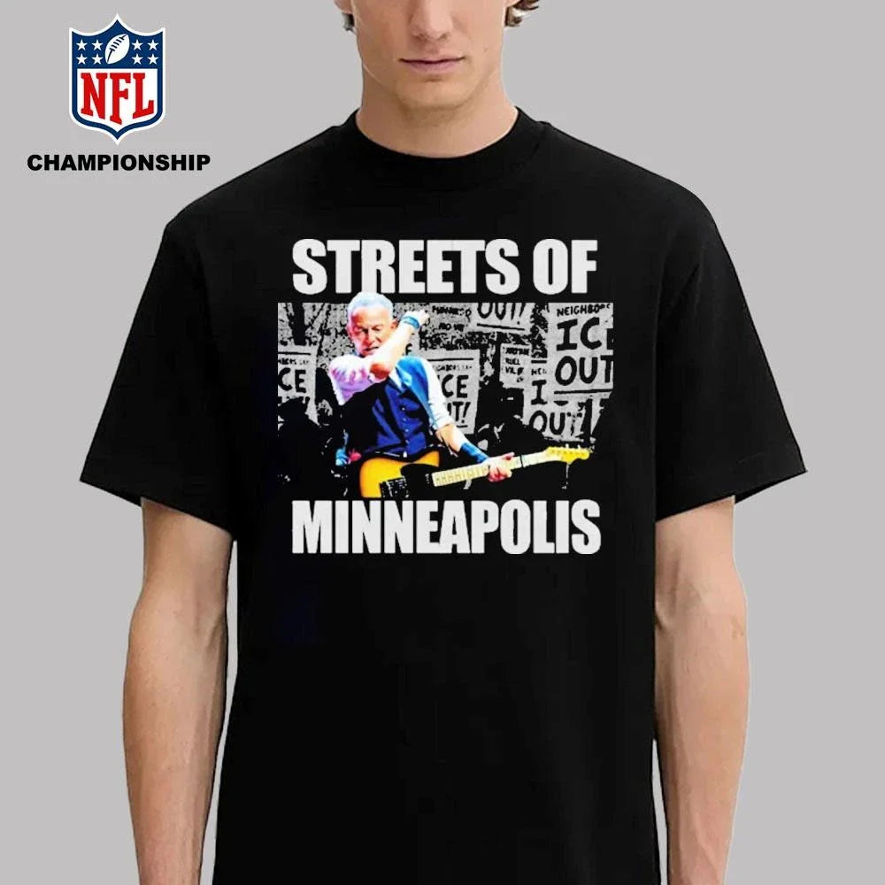 Bruce Springsteen Streets of Minneapolis Activism Shirt