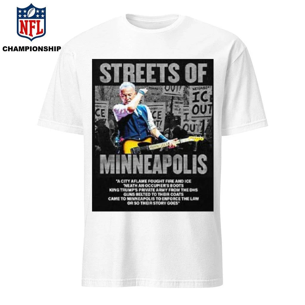 Bruce Springsteen Streets Of Minneapolis Anti ICE Shirt