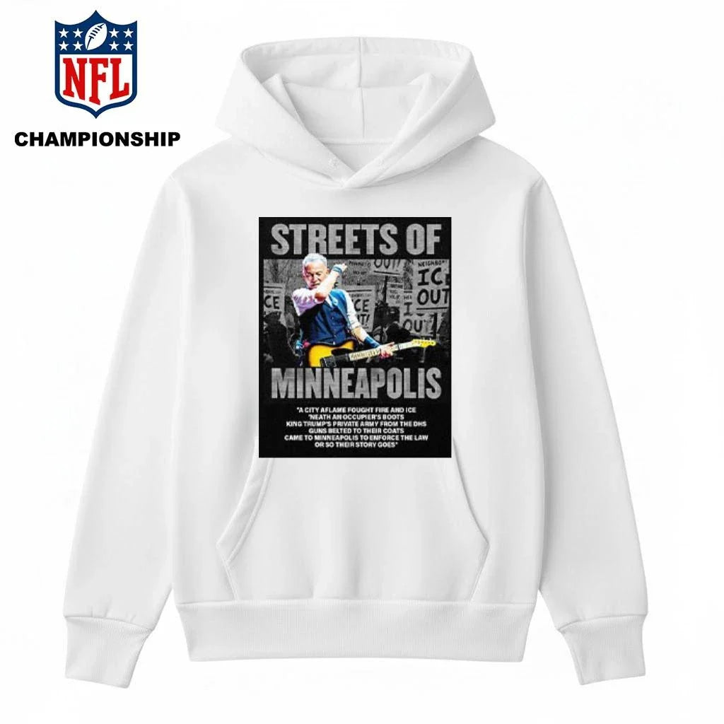 Bruce Springsteen Streets Of Minneapolis Anti ICE Shirt