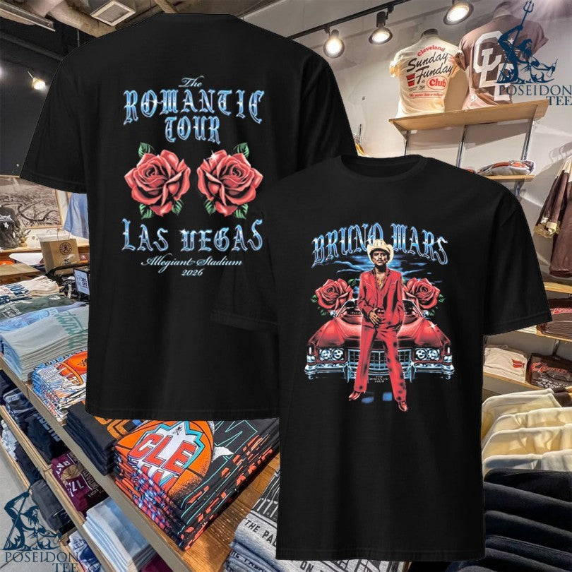 Bruno Mars Las Vegas The Romantic Tour Allegiant Stadium 2026 T-shirt