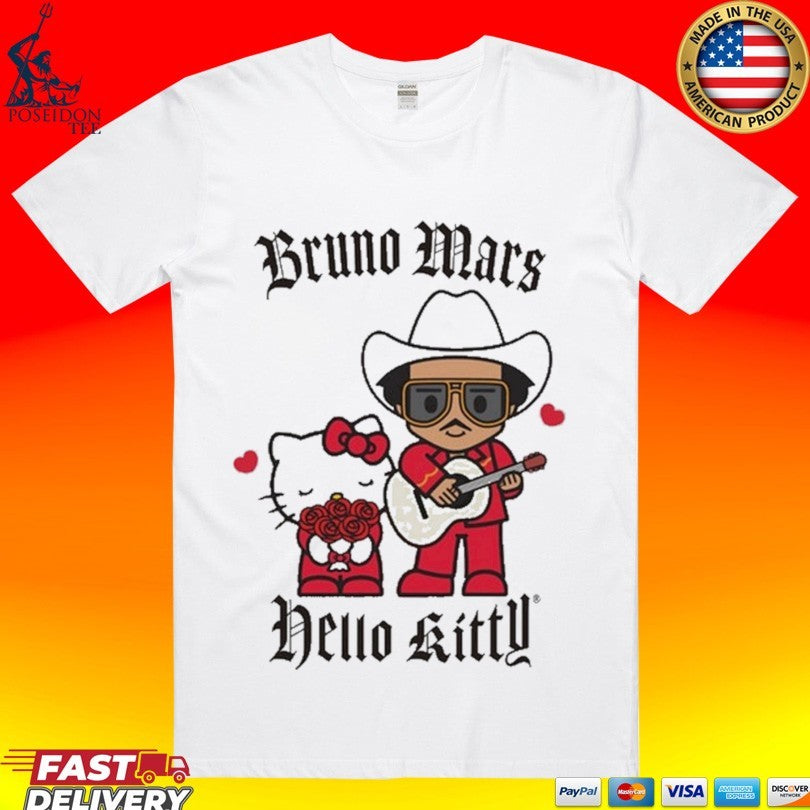 Bruno Mars x Hello Kitty Romatic Event T-shirt