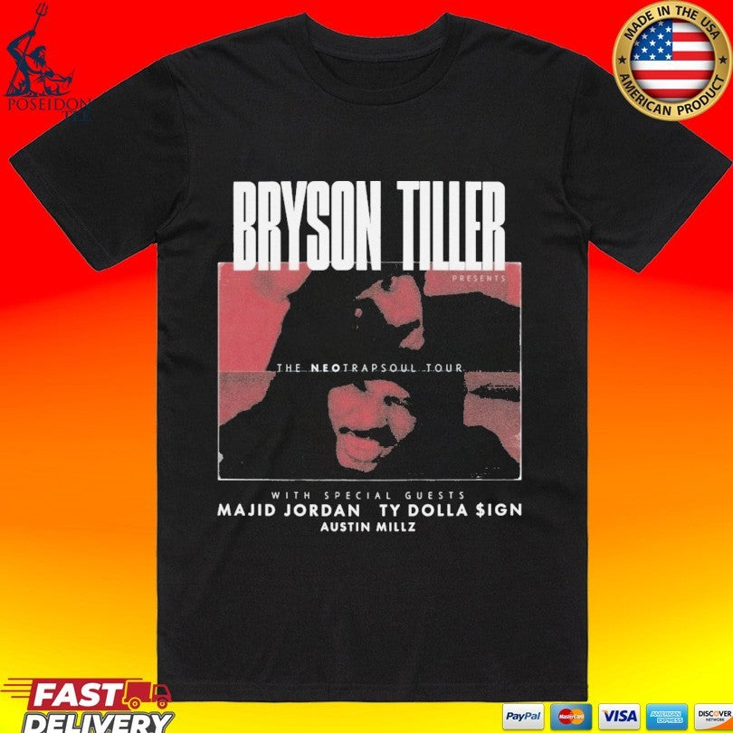 Bryson Tiller Majid Jordan Ty Dolla $ign Austin Millz The Neo Trapsoul Tour T-shirt