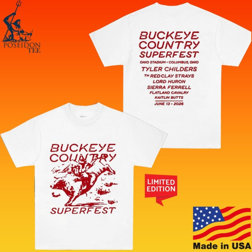 Buckeye Country Superfest 6 13 2026 Columbus T-shirt