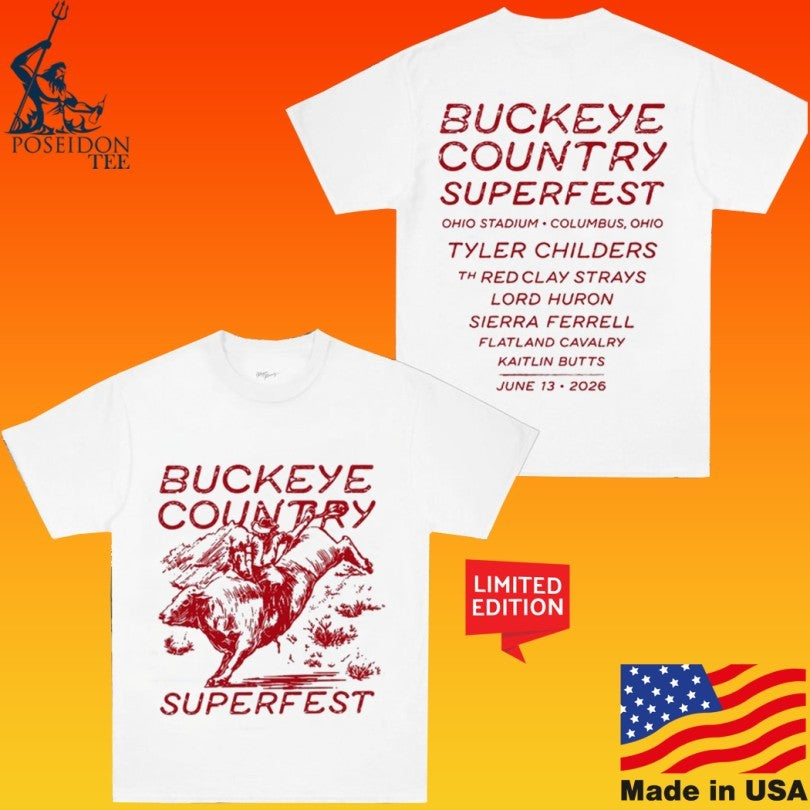 Buckeye Country Superfest June 13 2026 T-shirt