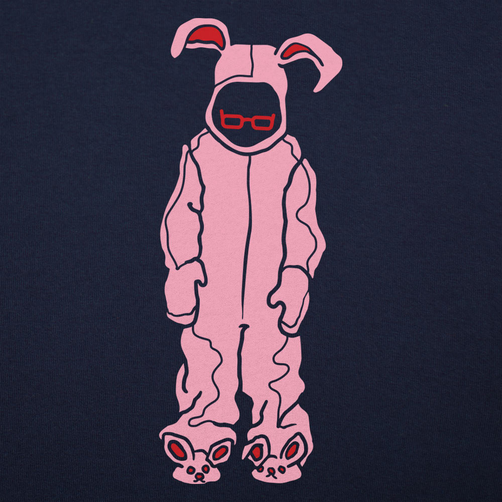 Bunny Pajamas Pink Bunny Costume with Glasses