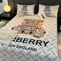 Burberry bed set Blanket + 2 Pillowcases bed026
