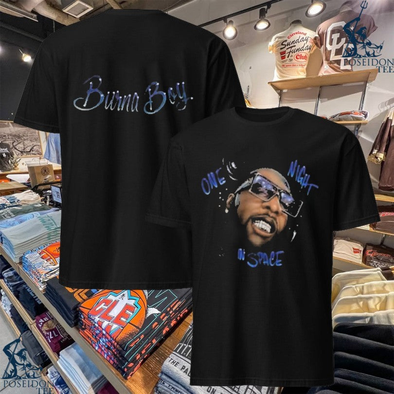Burna Boy One Night In Space Onis Airbrush T-shirt