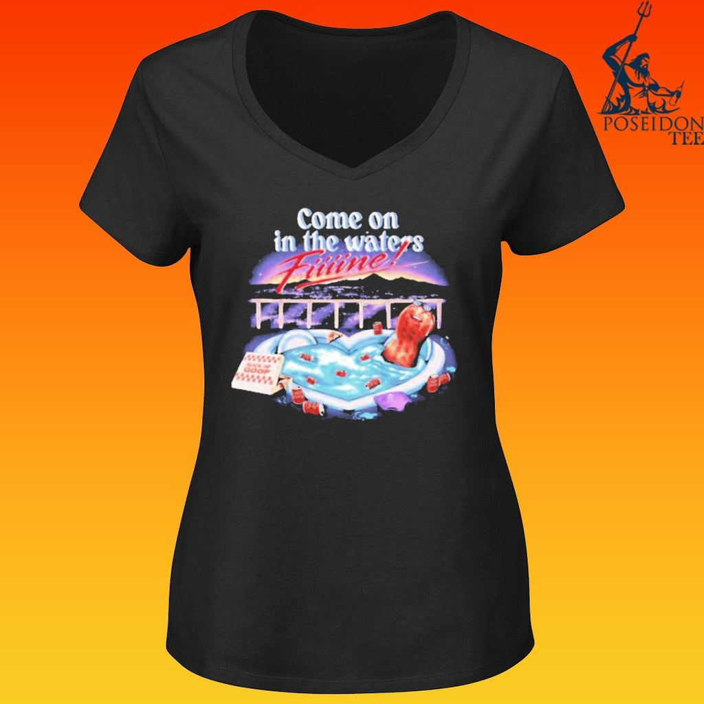 Burnt Peanut Come On In The Water’s Fine T-shirt