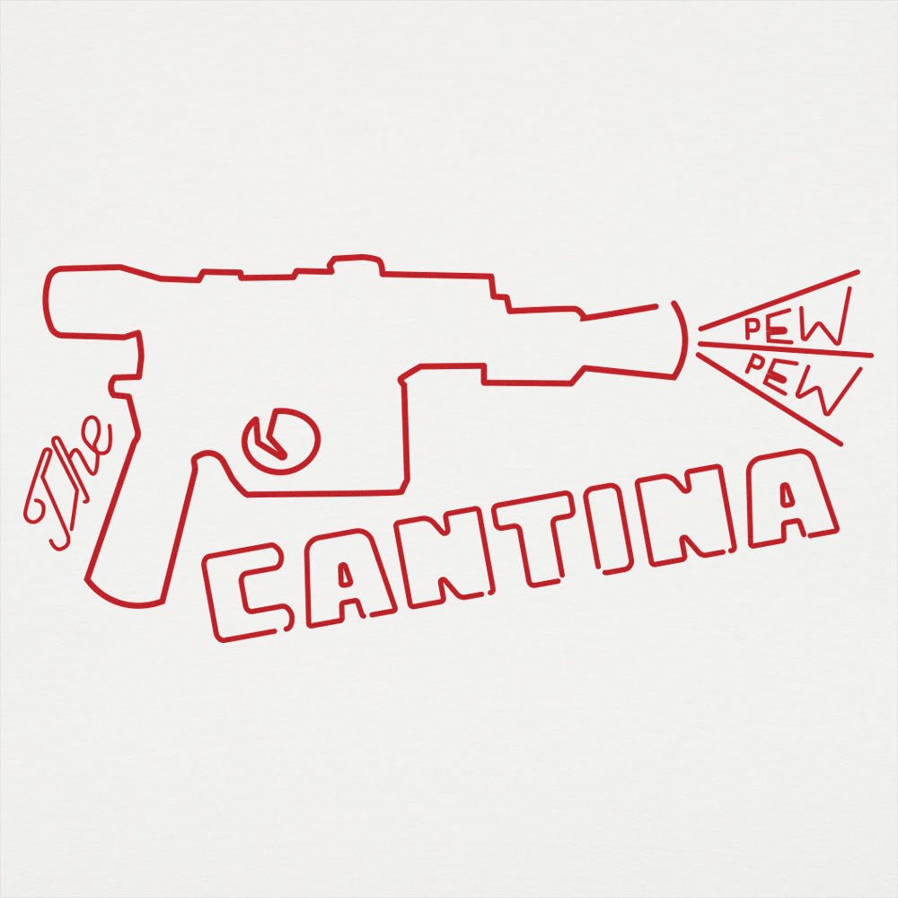 The Cantina Neon Blaster Sign