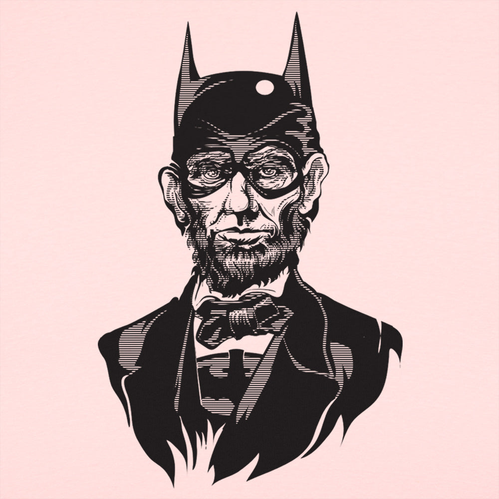 Caped Emancipator Abe Lincoln Bat Hero Mashup
