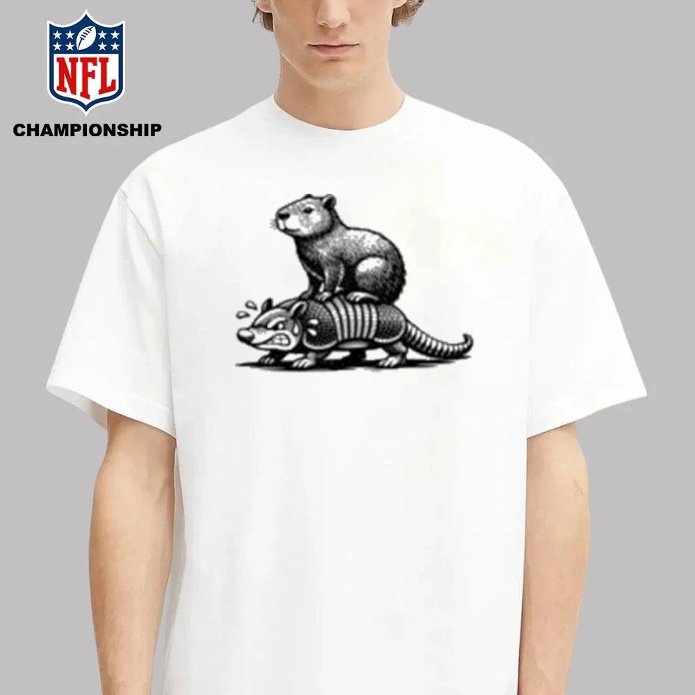 Capybara Riding Armadillo Shirt