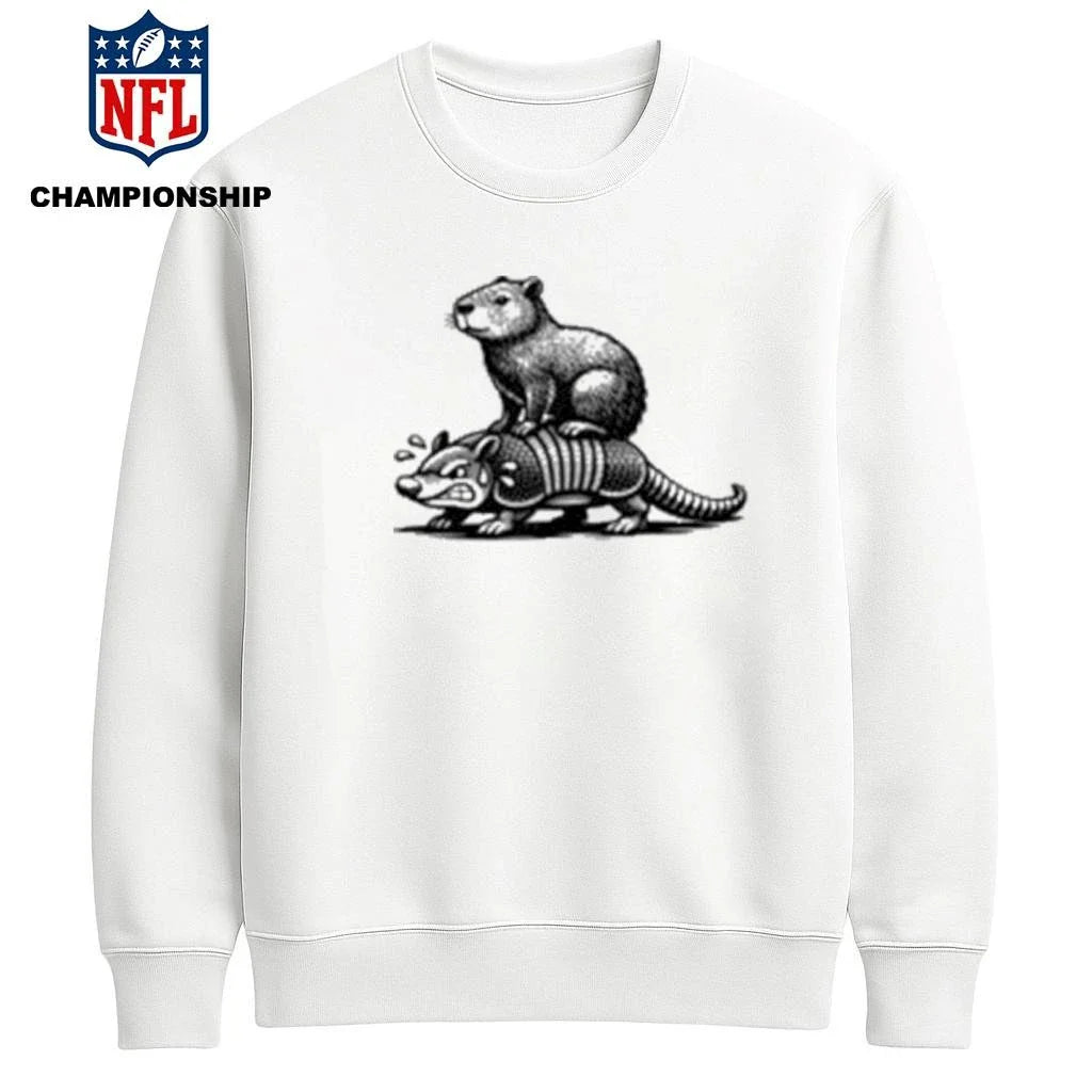 Capybara Riding Armadillo Shirt