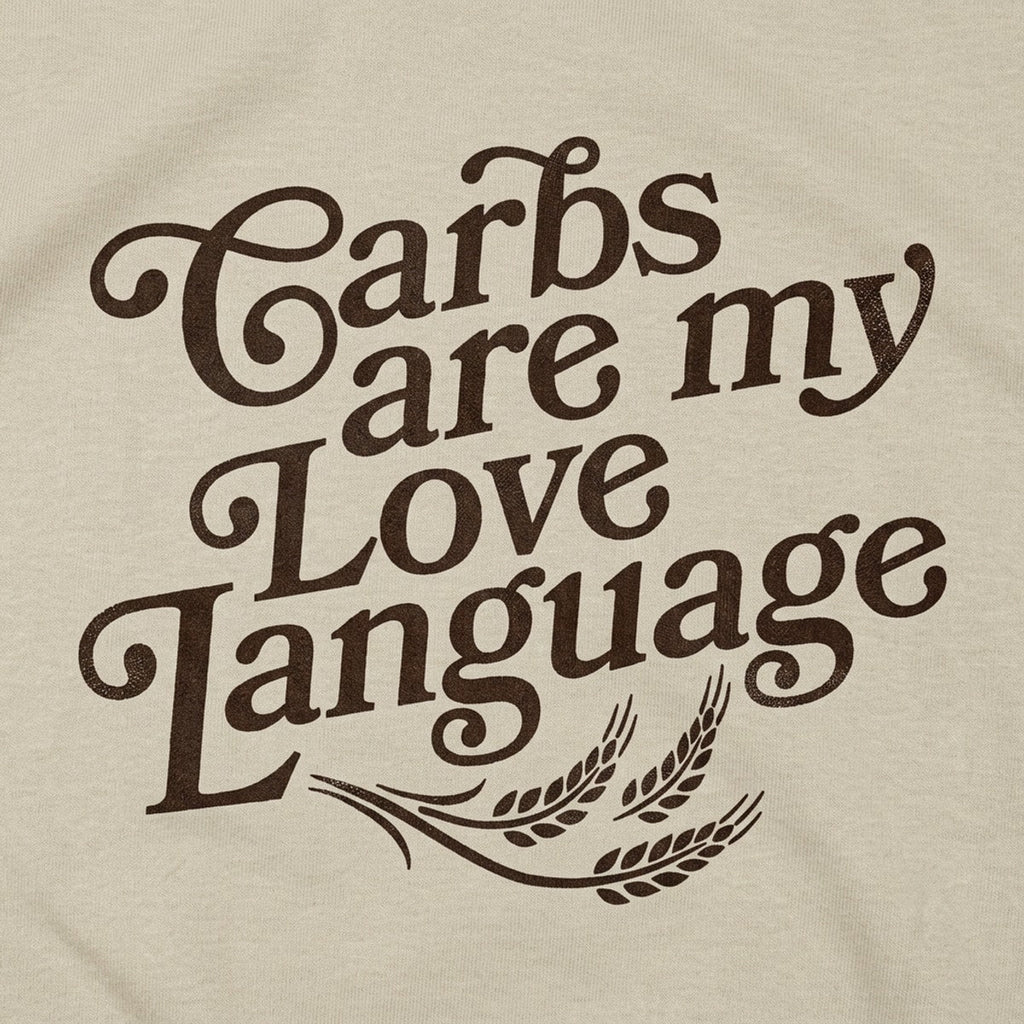 Carbs Are My Love Language Graphic