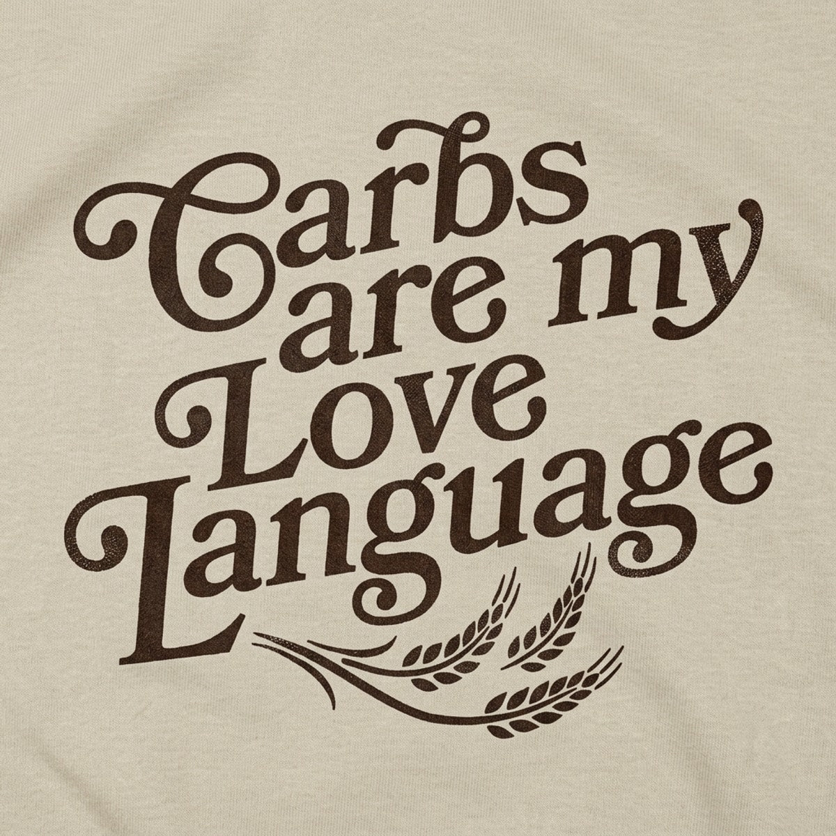 Carbs Are My Love Language Graphic