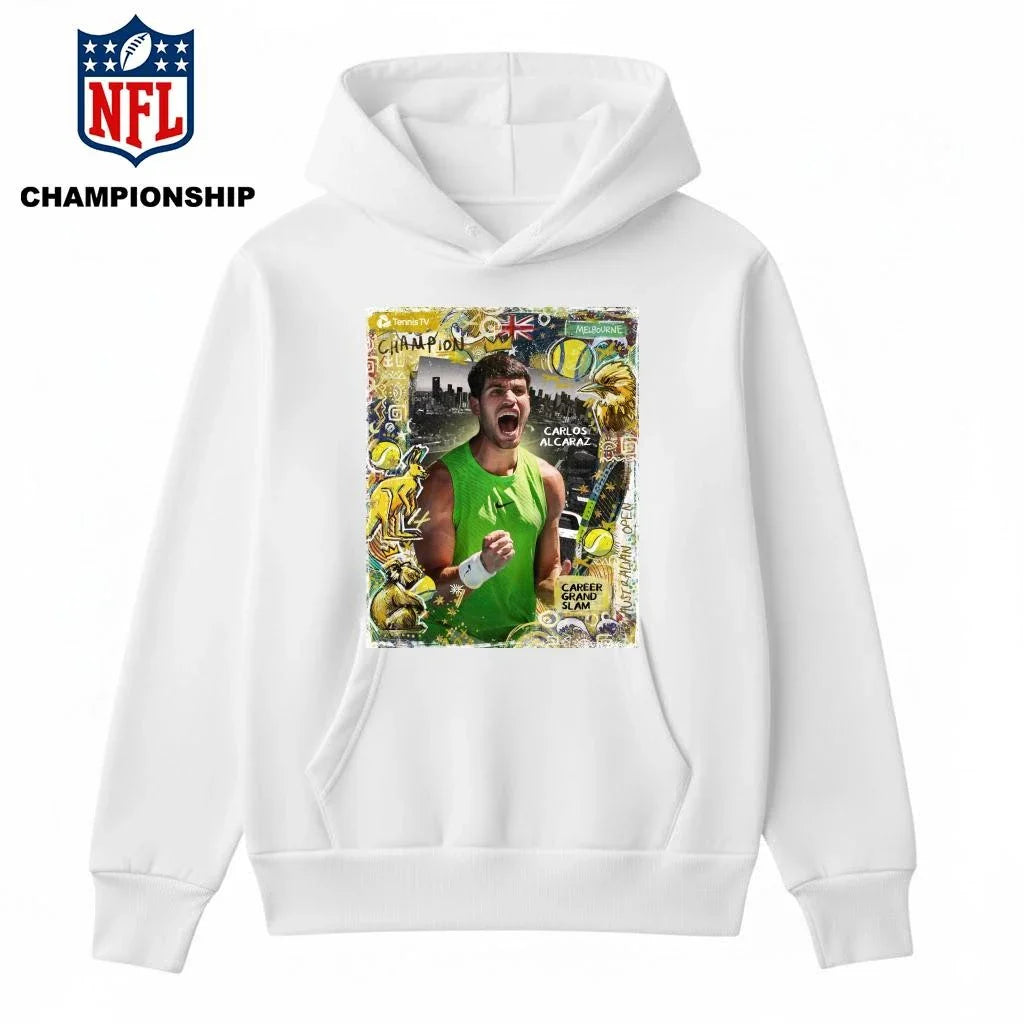Carlos Alcaraz The Youngest Man Ever Complete The Career Grand Slam Poster Shirt