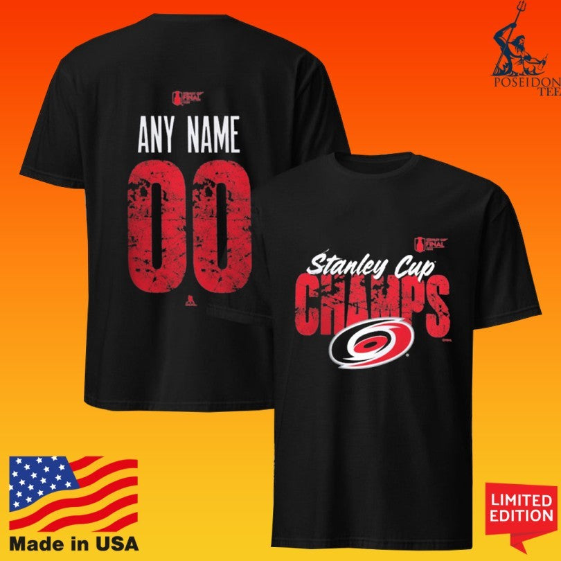 Carolina Hurricanes 2026 Stanley Cup Any Name Champions Custom T-shirt