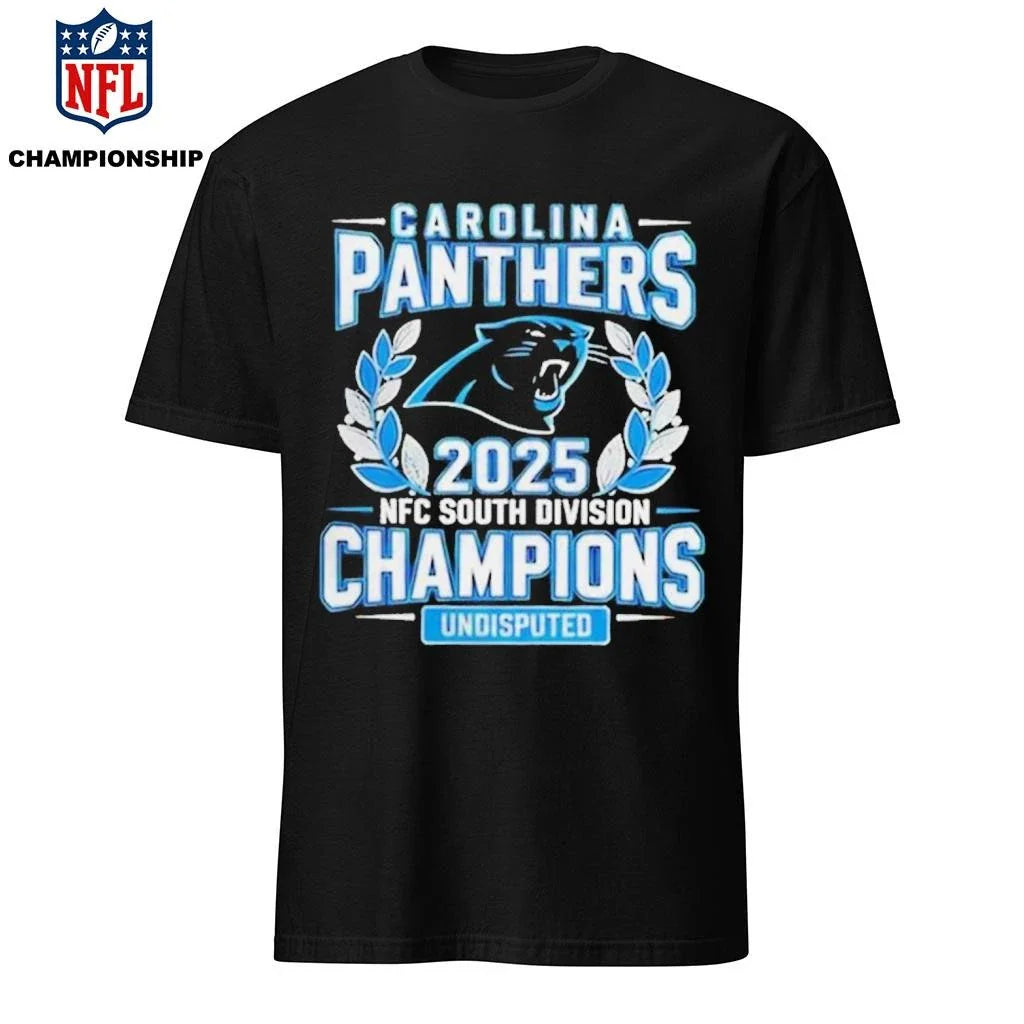Carolina Panthers 2025 NFC South Division Champions Undisputed Logo Shirt