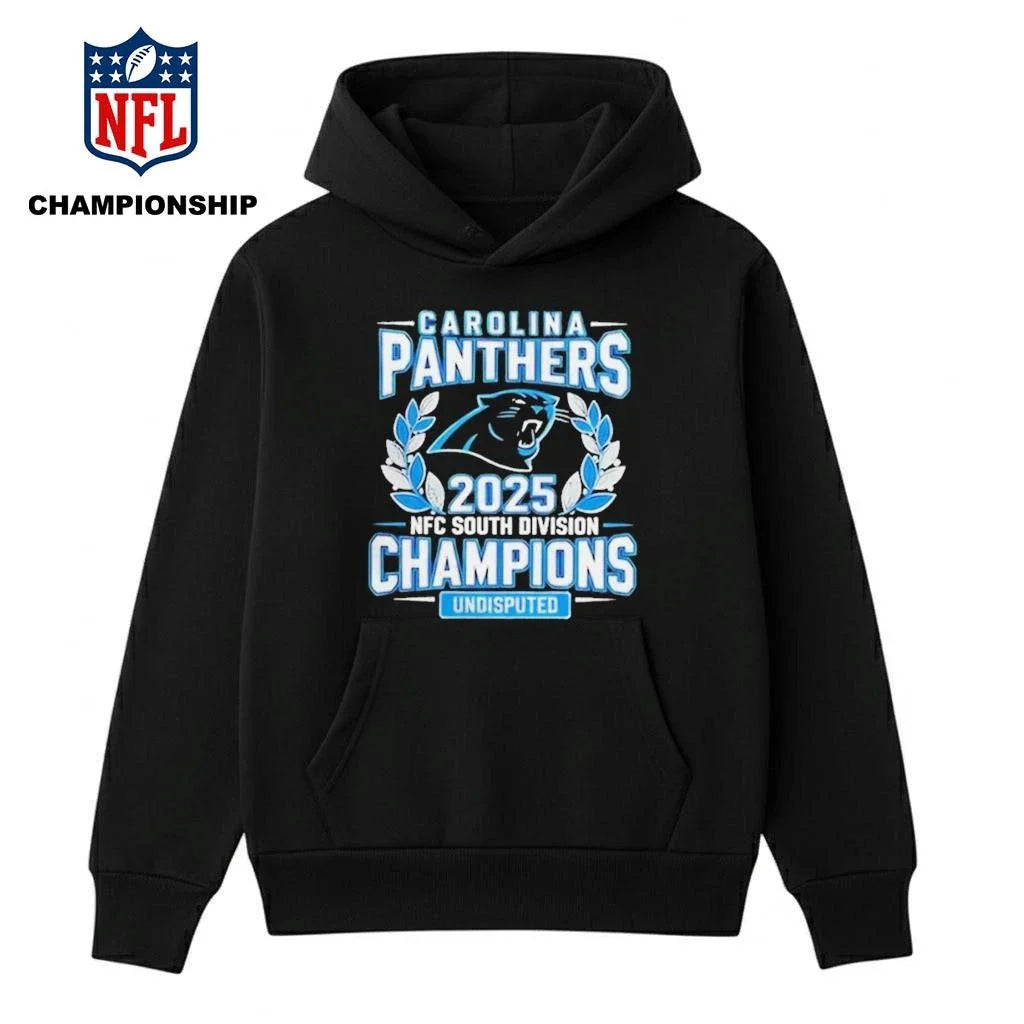 Carolina Panthers 2025 NFC South Division Champions Undisputed Logo Shirt