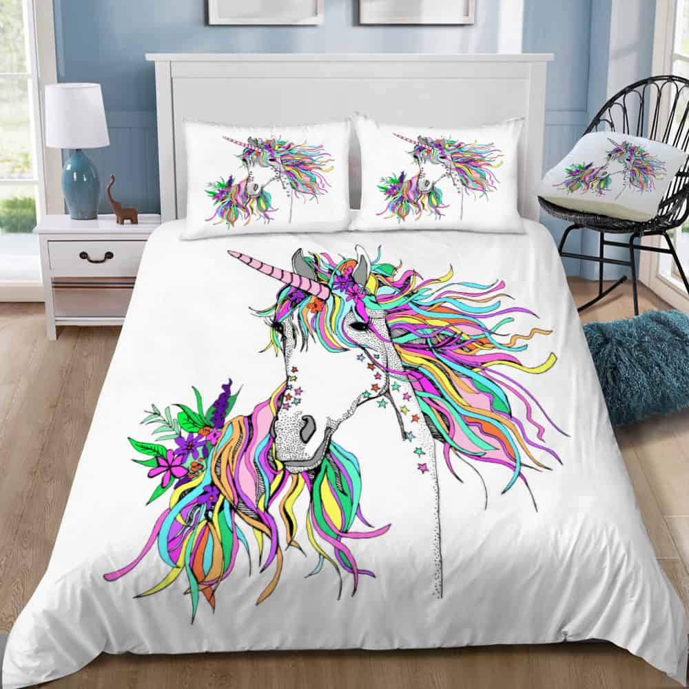Unicorn Bedding Set (Duvet Cover & Pillow Shams)