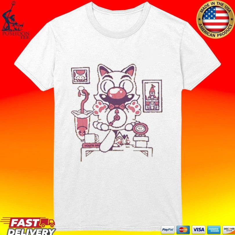 Cat On Time Sketchdemao Shirt