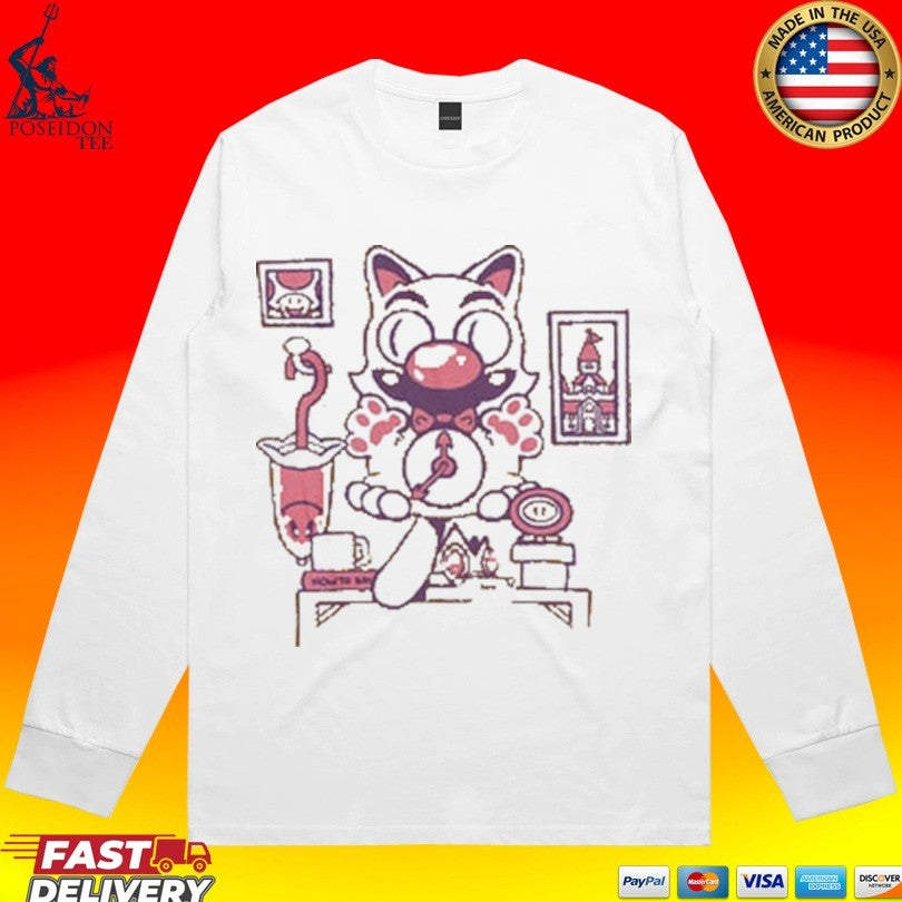 Cat On Time Sketchdemao Shirt