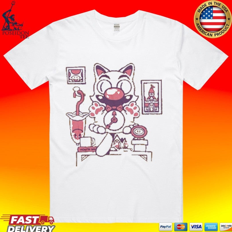 Cat On Time Sketchdemao Shirt