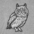 Cat Owl Hybrid Creature with Cat Head and Owl Body