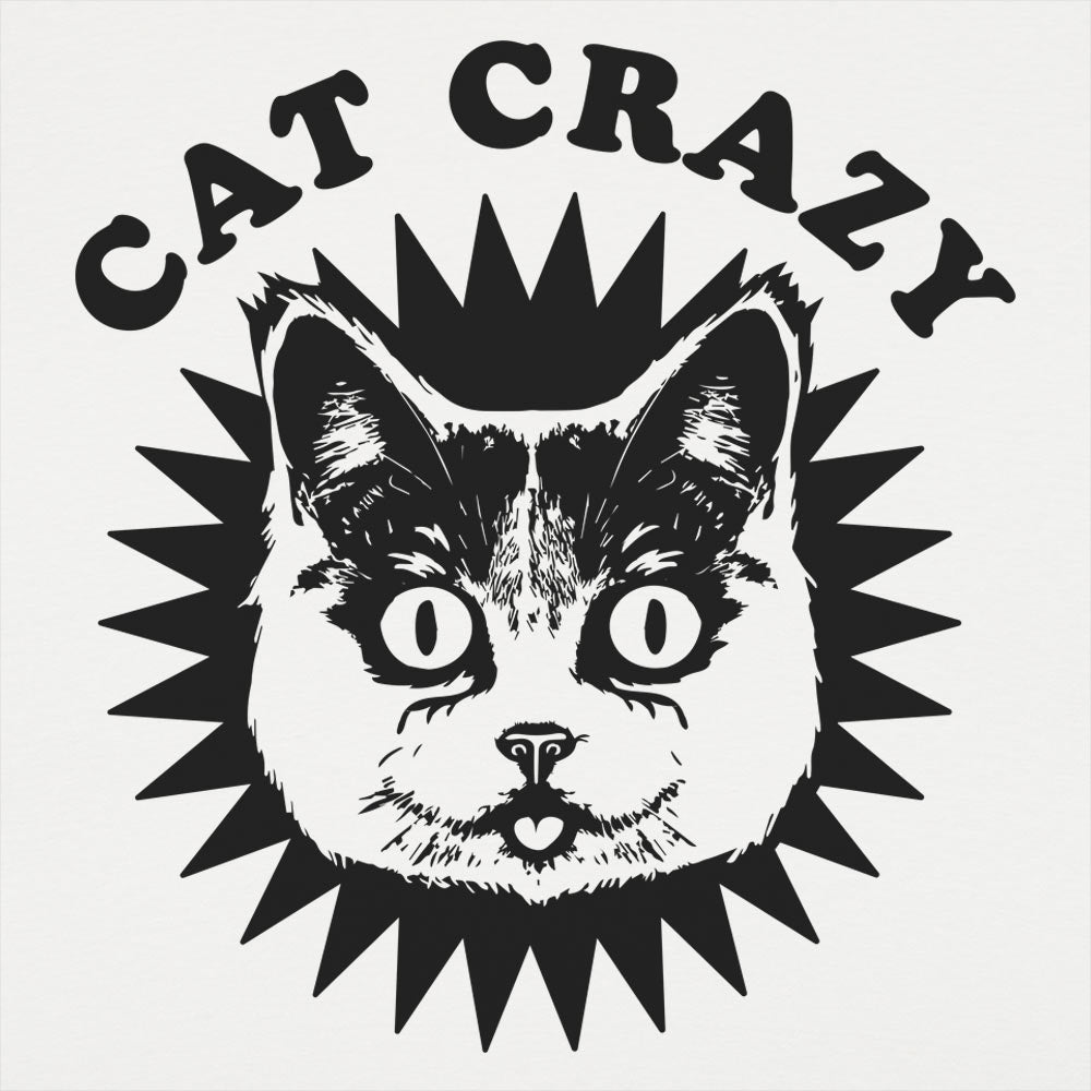 Cat Crazy Wide Eyed Cat Face