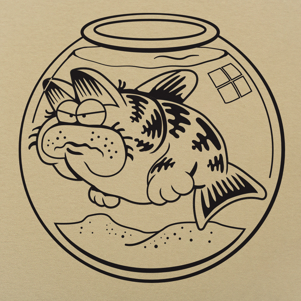 Cat Fish Hybrid Swimming in a Fishbowl