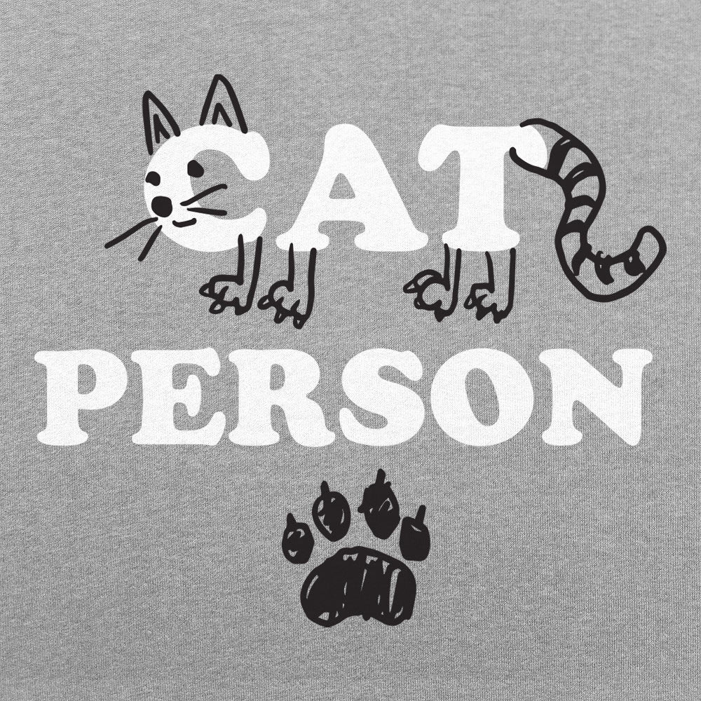 Cat Person Cat Face Paw Print Design