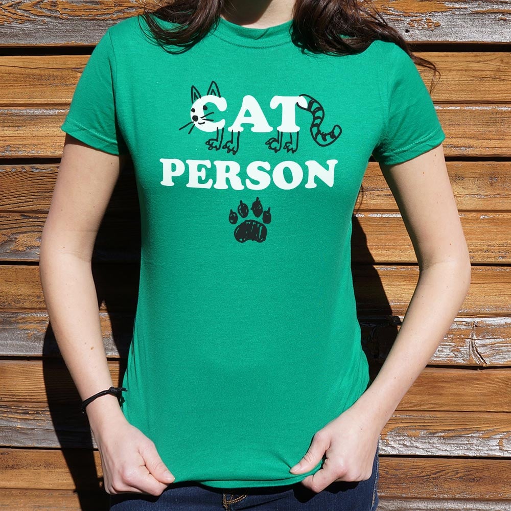 Cat Person Cat Face Paw Print Design