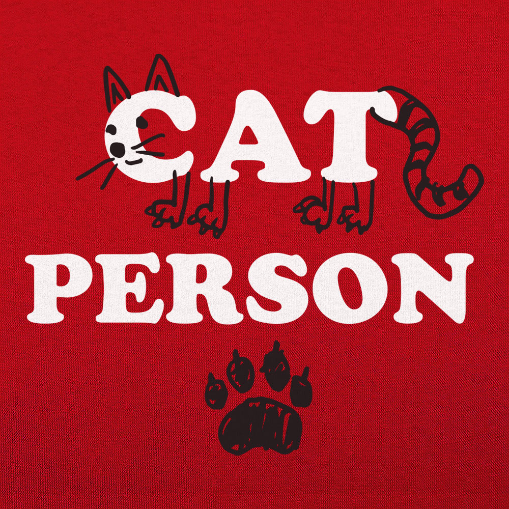 Cat Person Cat Face Paw Print Design