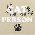 Cat Person Cat Face Paw Print Design