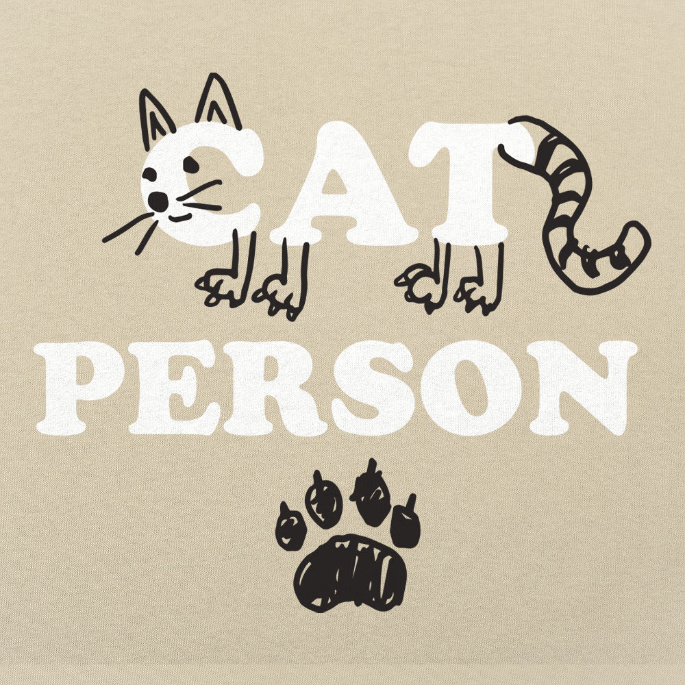 Cat Person Cat Face Paw Print Design