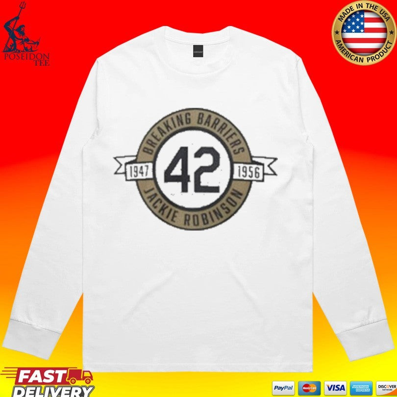 Celebrates Breaking Barriers No 42 Jackie Robinson 1947 1956 T-shirt