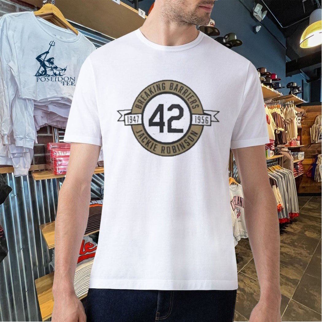 Celebrates Breaking Barriers No 42 Jackie Robinson 1947 1956 T-shirt