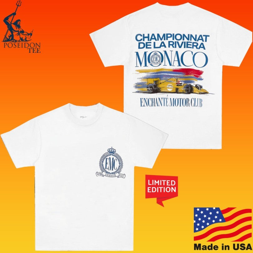 Championnat De La Riviera Monaco Enchanté Motor Club T-shirt