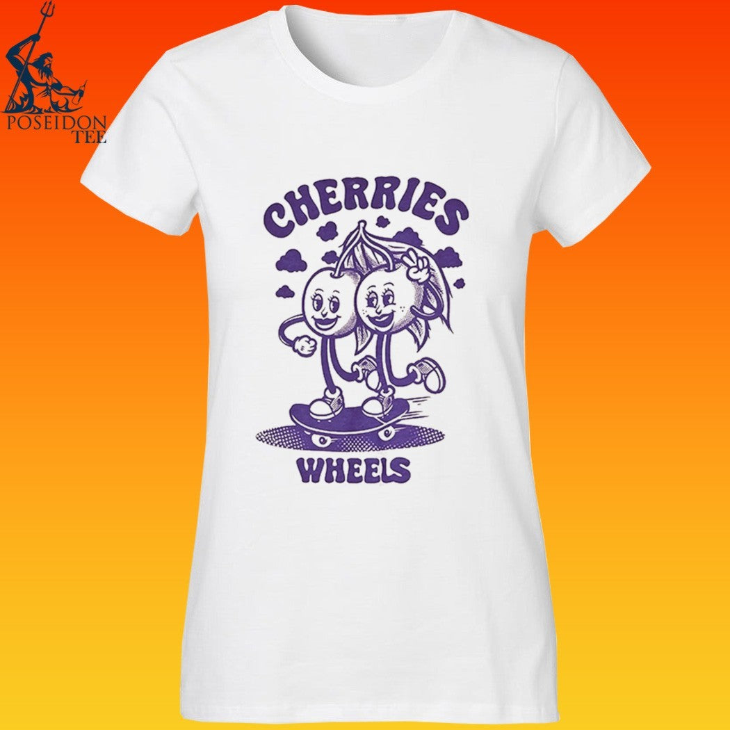Cherries Wheels Skating Cherries Women’s T-shirt