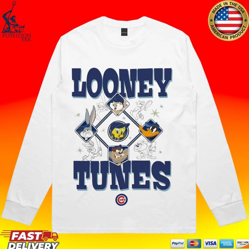 Chicago Cubs New Era Looney Tunes T-shirt