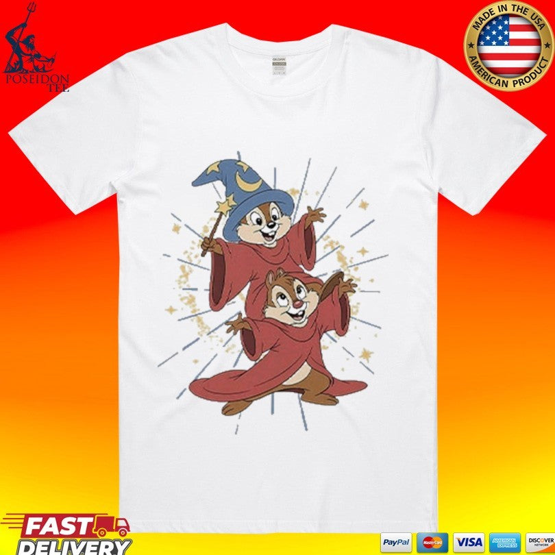 Chip And Dale Wizard Disney T-shirt