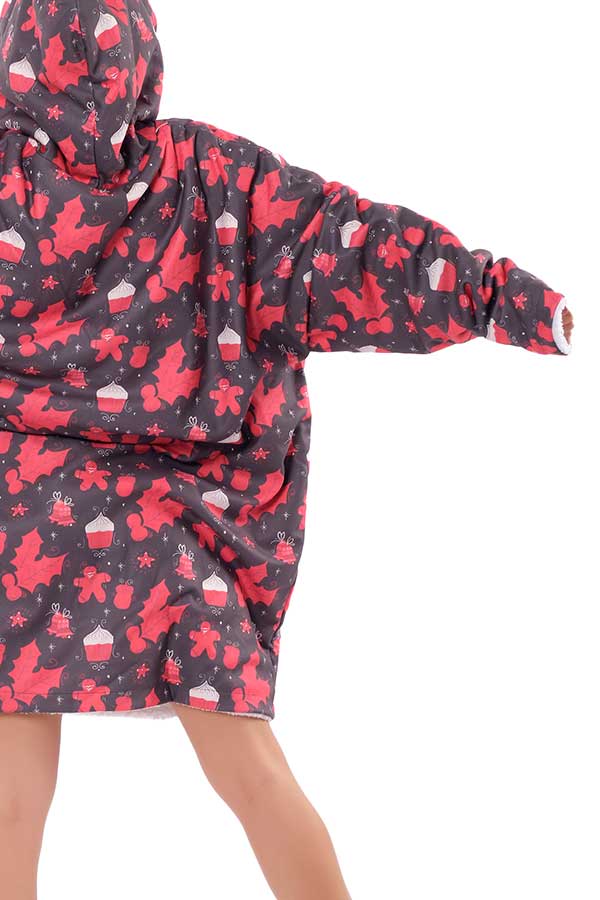Christmas Cupcake Hoodie Blanket