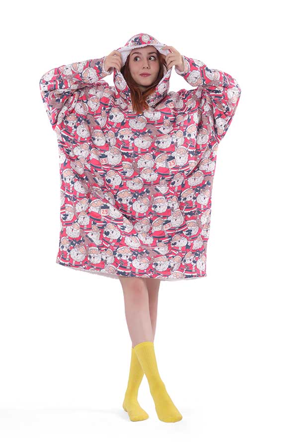 Santa Claus Hoodie Blanket