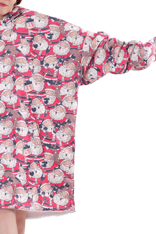 Santa Claus Hoodie Blanket
