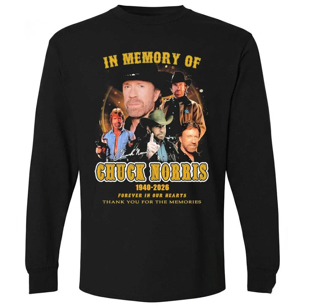Chuck Norris In Memory Of 1940 2026 Thank You For The Memories Shirt