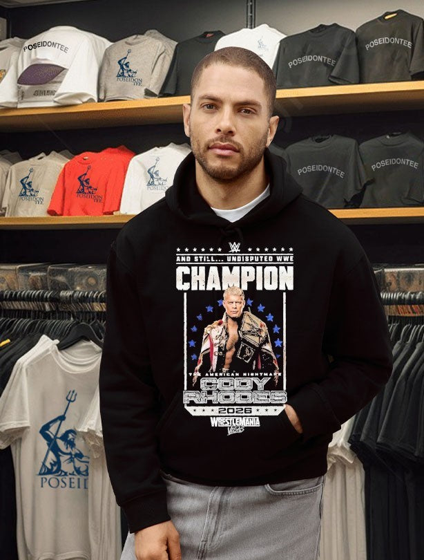 Cody Rhodes Wrestlemania Vegas Undisputed Wwe Champion 2026 T-shirt
