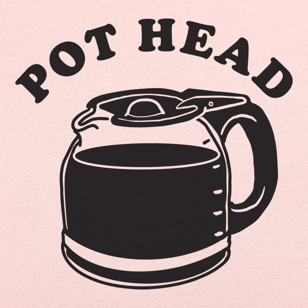 Pot Head Coffee Pun with Coffee Pot Carafe