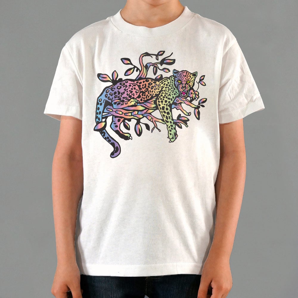 Rainbow Leopard Lounging Full Color