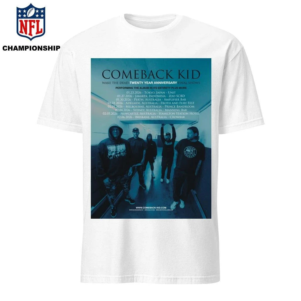 Comeback Kid Wake The Dead Twenty Year Anniversary Final Shows Tour 2026 Asia And Australia Schedule Dates Shỉt